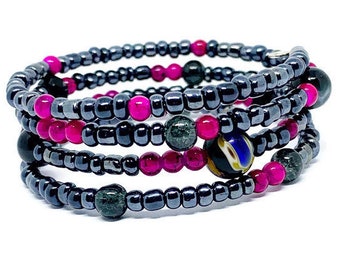 Bracelet d'enveloppement de fil de mémoire, cadeau de fête des mères du cadeau d'anniversaire de fille de maman, stuffers de panier de Pâques pour les adolescents, cadeaux uniques pour elle