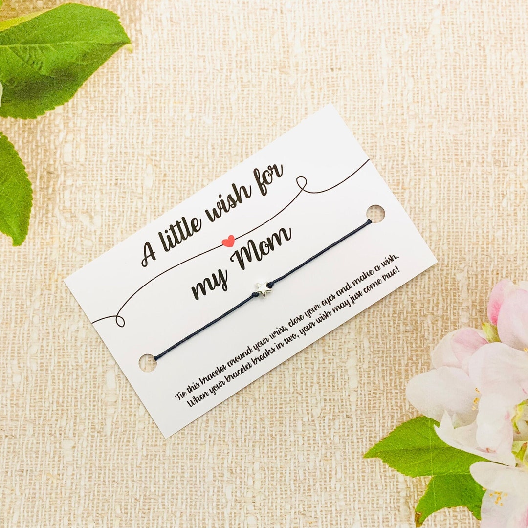 Mom Wish Bracelet Star, Mom Bracelet From Kids, Sentimental Gifts for ...