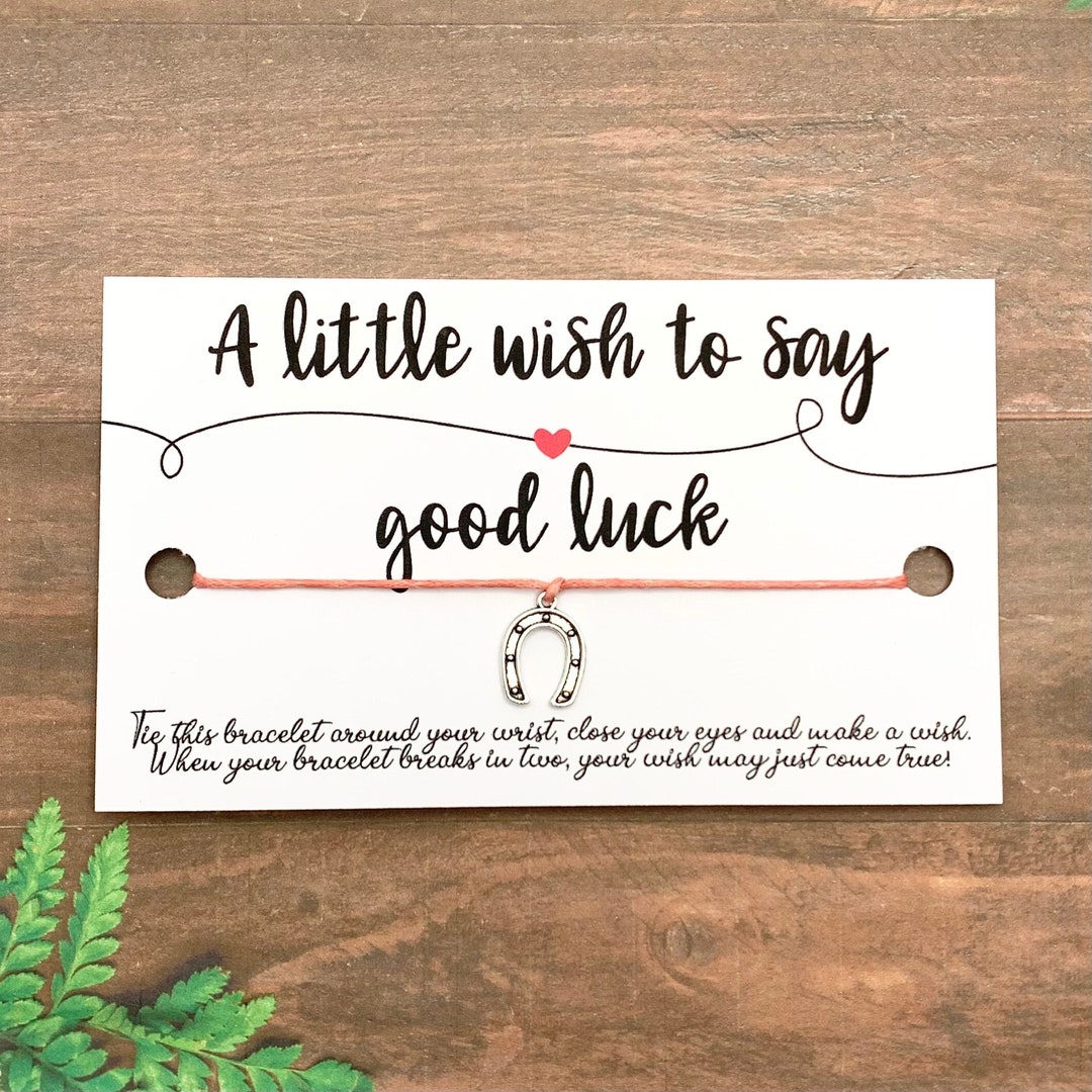 Good Luck Wish Bracelet Good Luck Charm Bracelet Good Luck - Etsy