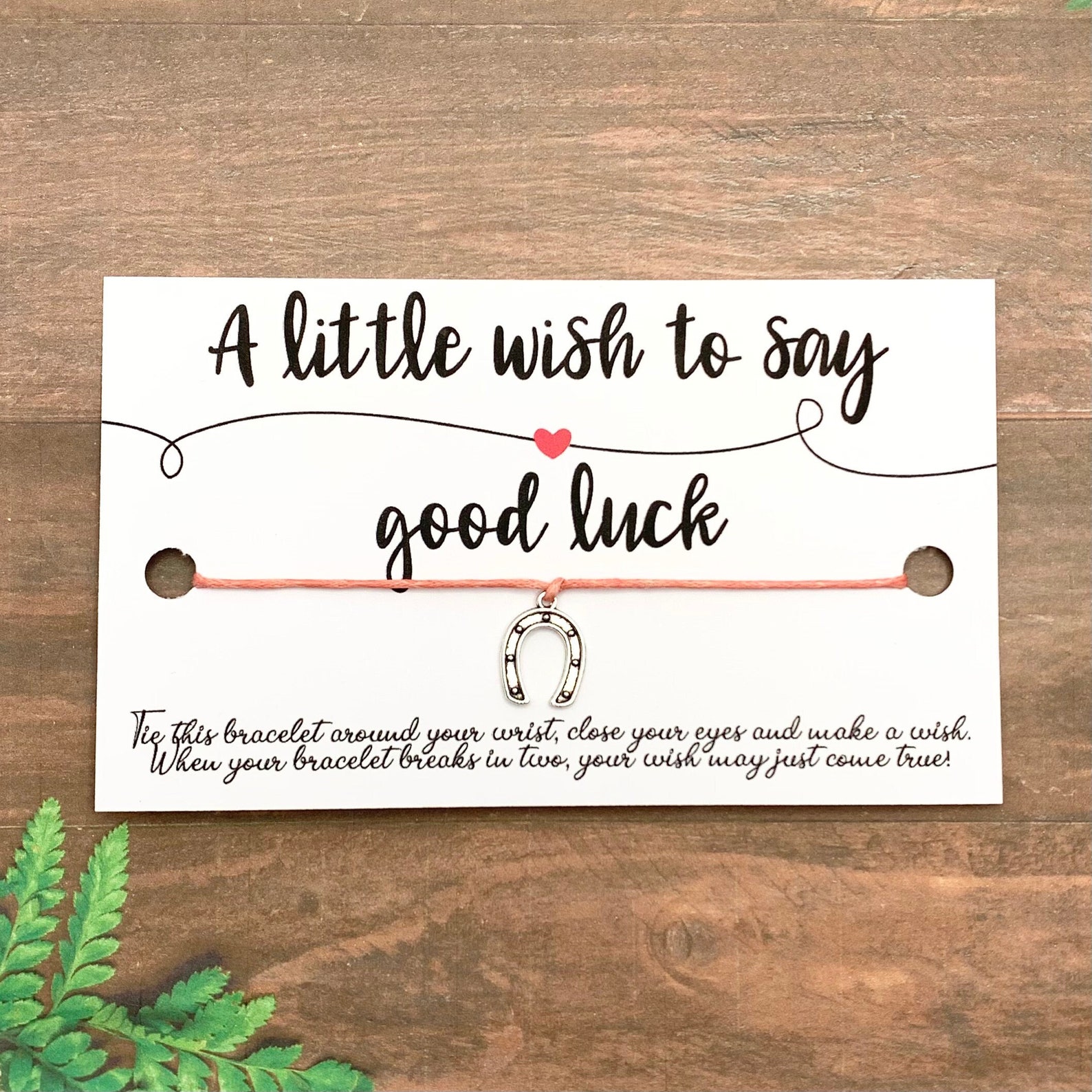 Good Luck Wish Bracelet Good Luck Charm Bracelet Good Luck Etsy