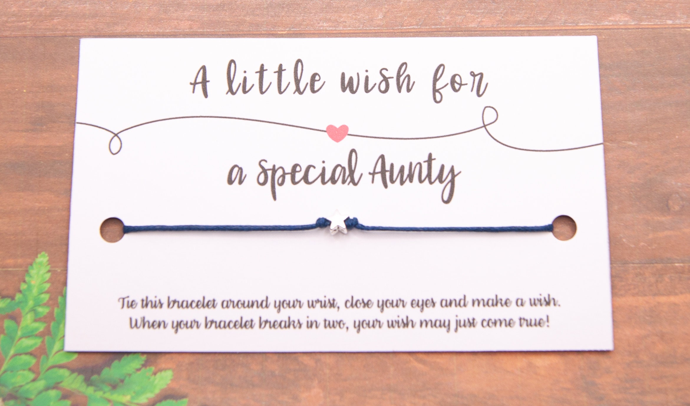 Buy Aunty Wish Bracelet Aunt Auntie Keepsake Gift Online in India - Etsy