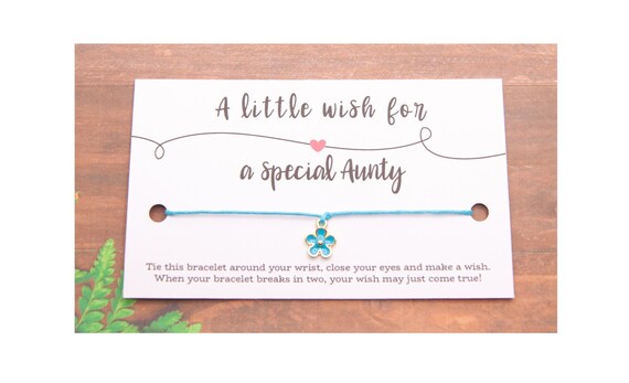 Lucor Aunty Auntie Aunt Gifts,Christmas Birthday Gift,Infinity Wish String  Bracelet,Gift for Aunty from Niece Nephew(Black) : Amazon.co.uk: Fashion