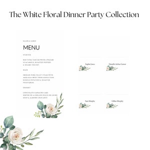The White Floral Dinner Party Collection