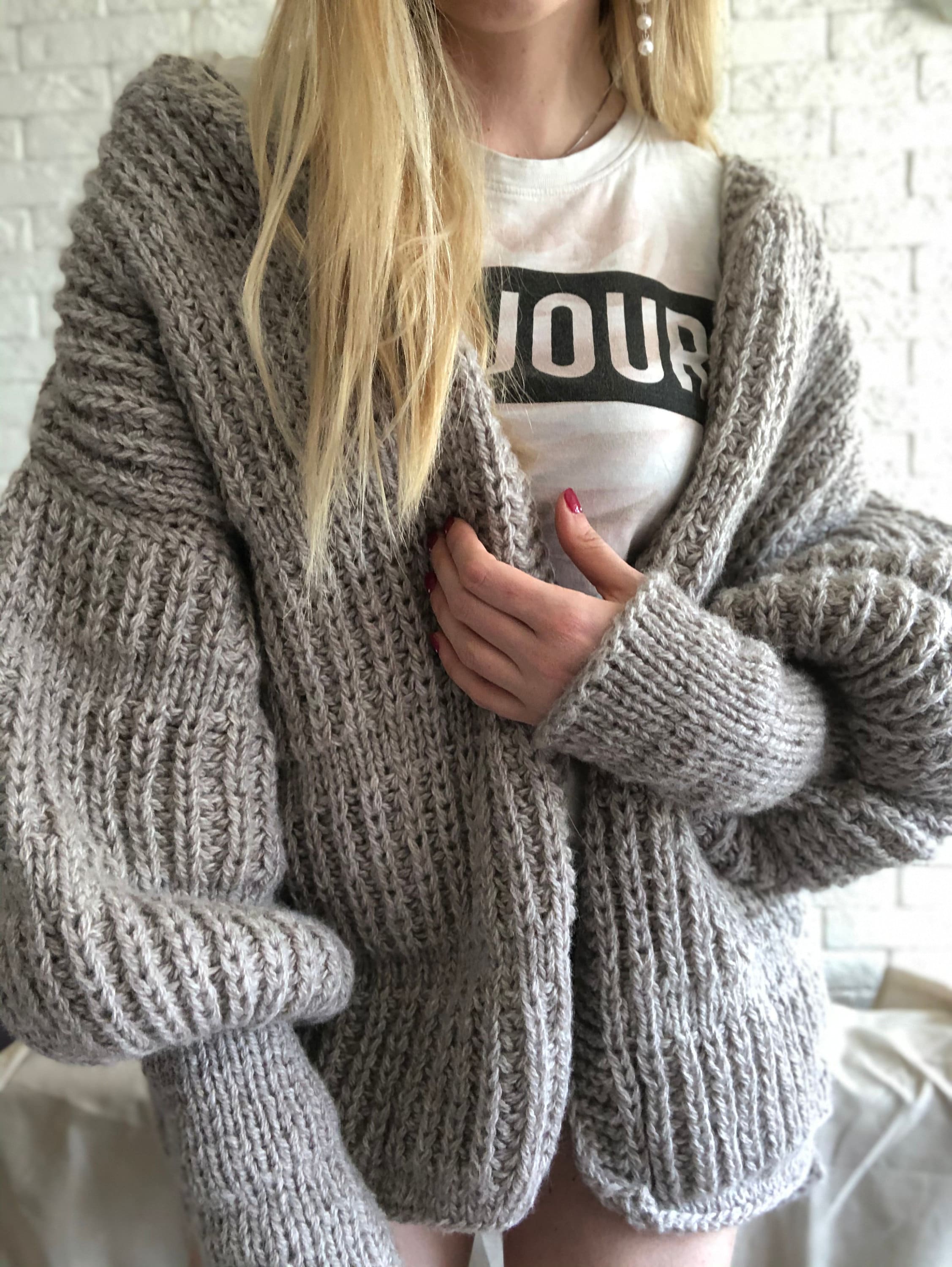 Thick cardigan Bulky cardigan Chunky oversized Cardigan Etsy