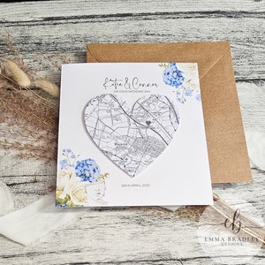 Carte de localisation personnalisée de style Santorin, Grèce, Santorin, Athènes, Crète, date, couple, mariage, fiançailles, anniversaire, invitation, cachet de cire