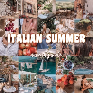 イタリアの夏 // ウォールコラージュキット // 4x6 プリント