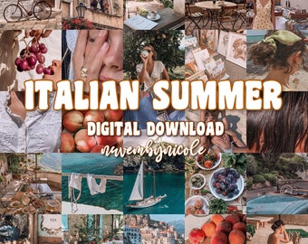 ITALIAN SUMMER // Wall Collage Kit // Digital Download