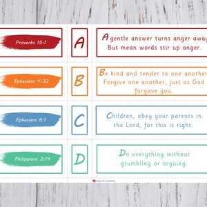 Printable A-Z of Scriptures Matching Game