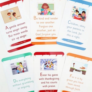 Tarjetas de memoria de las Escrituras de la A a la Z (con bolsa con cordón).