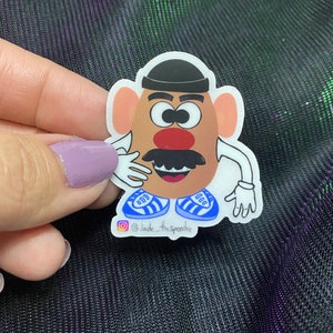 Potato head Clear Sticker - 1.82&quot; x 2&quot;