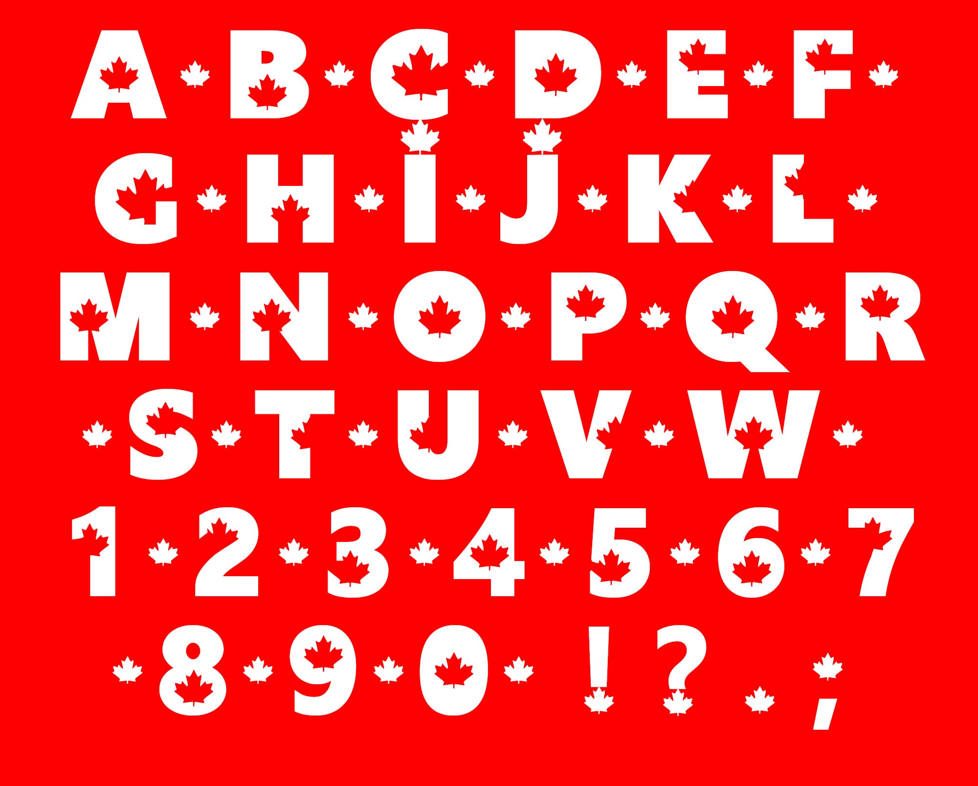 Canadian Alphabet Poster By Digitalcleo Redbubble vrogue.co