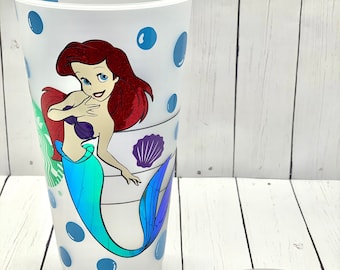 Mermaid Cold Cup | Ariel Cup Tumbler | Custom Cup | Princess | Under the Sea
