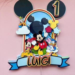 Mickey Cake Topper | Mouse Topper | Birthday Cake Toppers