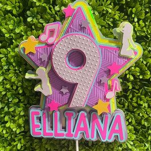 Jump Cake Topper | Dance Theme Party | Birthday Theme | Jump Start Topper | Party Decorations