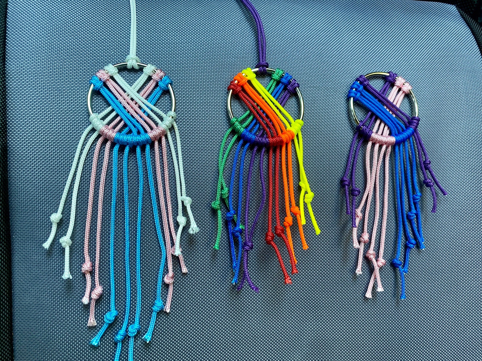Pride Macrame Car Mirror Dreamcatcher Rainbow LGBTQ Mirror | Etsy