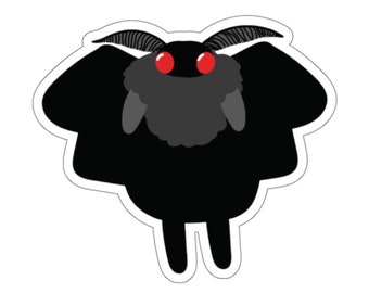 Mothman Sticker Vinyl Die Cut Mothman West Virginia Sticker Moth Man Vinyl Decal Sticker Cryptid Spooky Sticker Cute Moth Man Decal Creature
