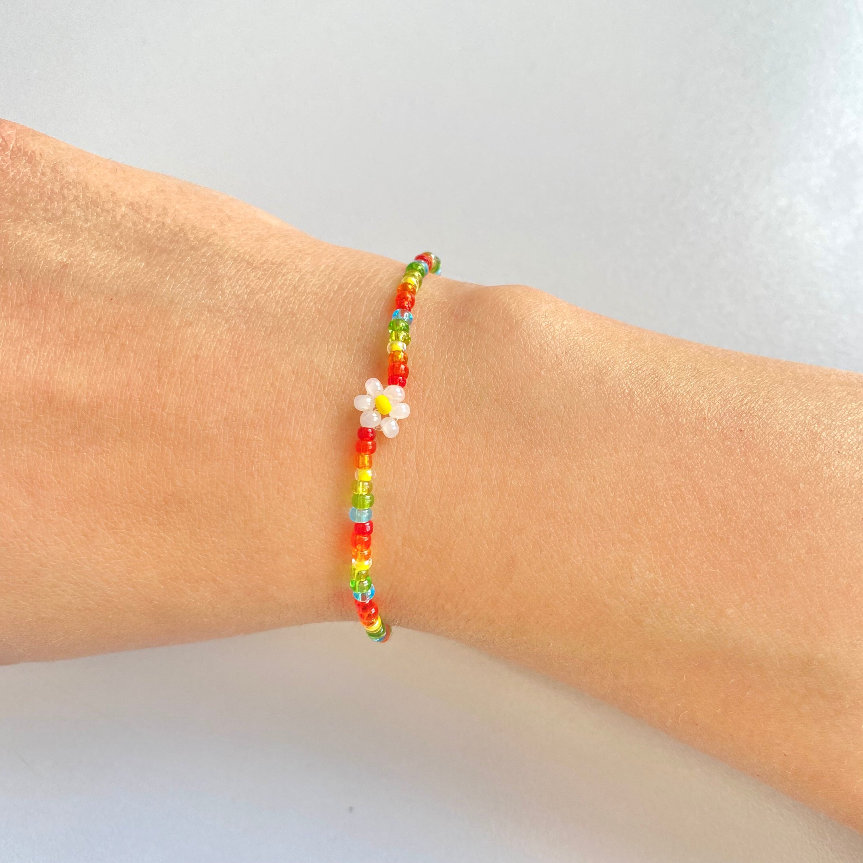 Rainbow Gummi Armband mit Perlen Etsy