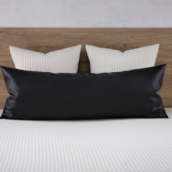 Black Lumbar Pillow Etsy