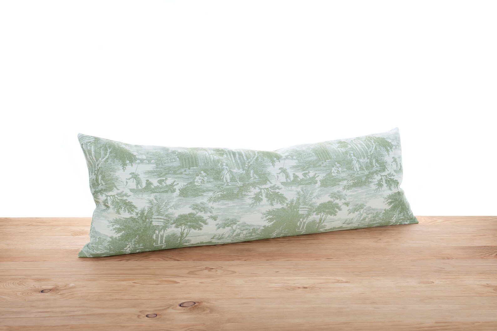 Extra long pillow cover Oversized lumbar pillow Toile Etsy