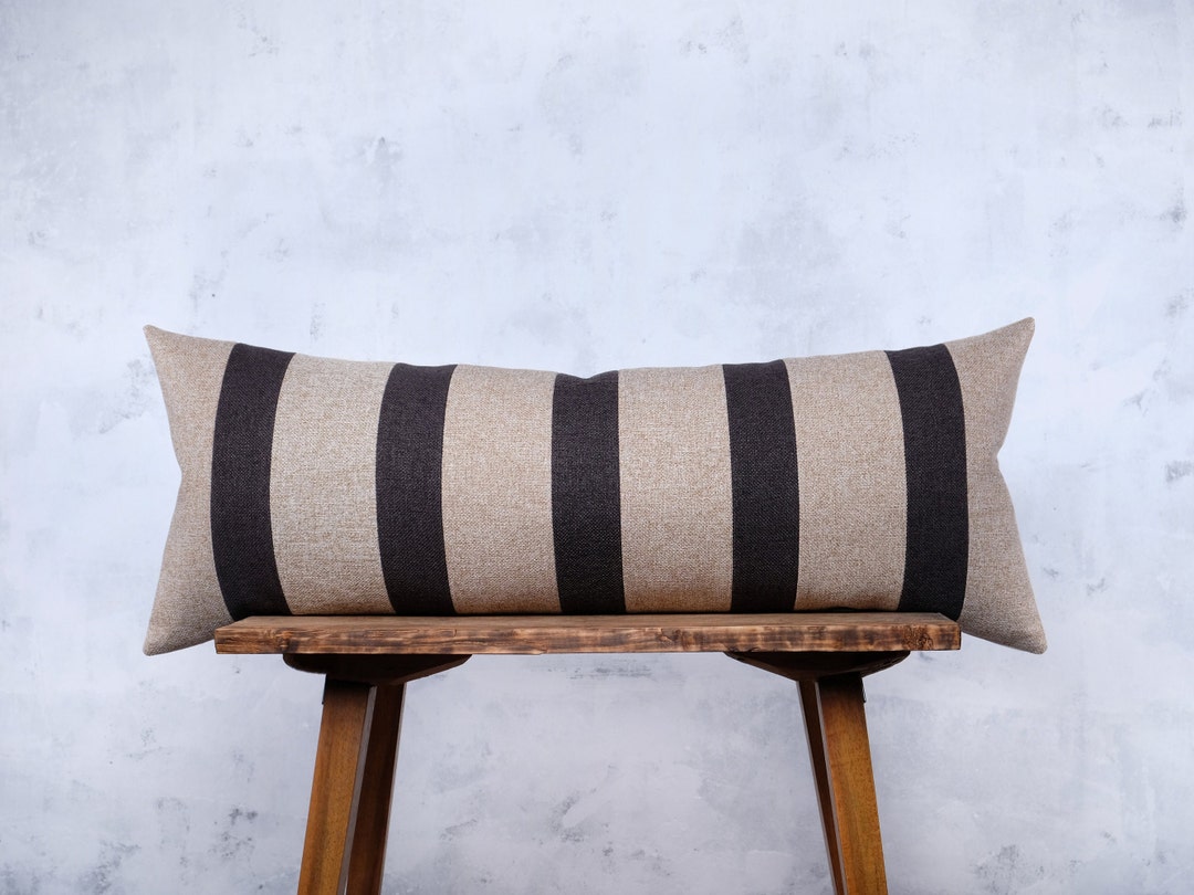 Extra Long Japandi Headboard Lumbar Pillow Cover Oversized Pillows