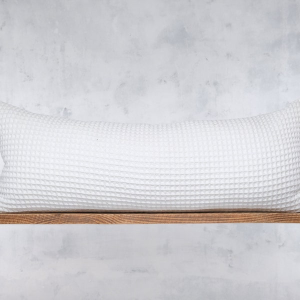 Long Lumbar Pillow for King Bed Etsy
