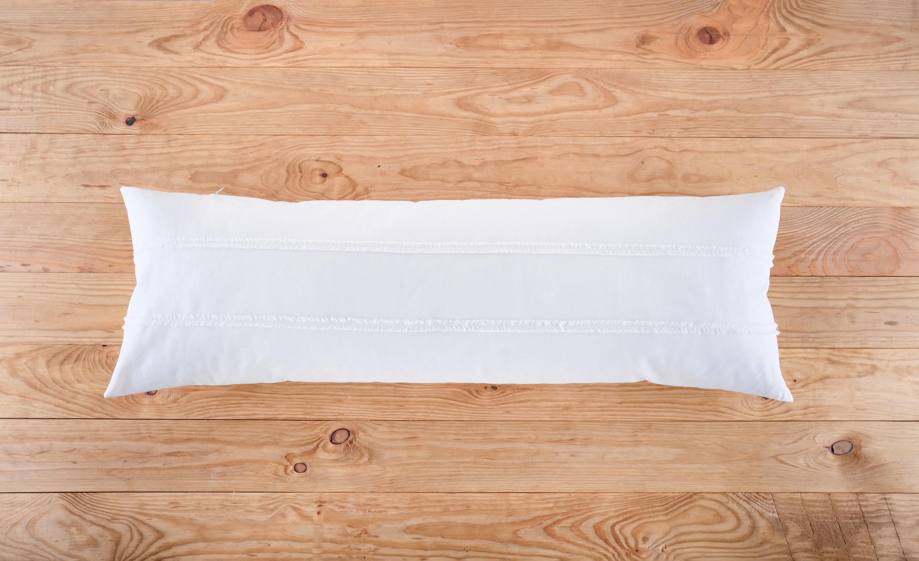 Oversized pillow cover Extra long pillow case White fringe Etsy