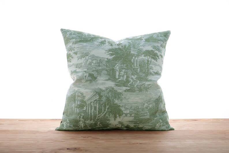 Extra Long Pillow Cover Oversized Lumbar Pillow Toile Etsy