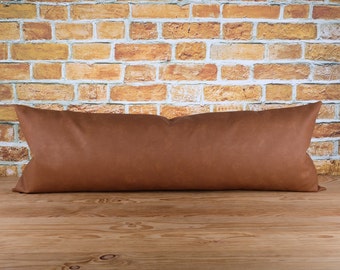 etsy leather pillow