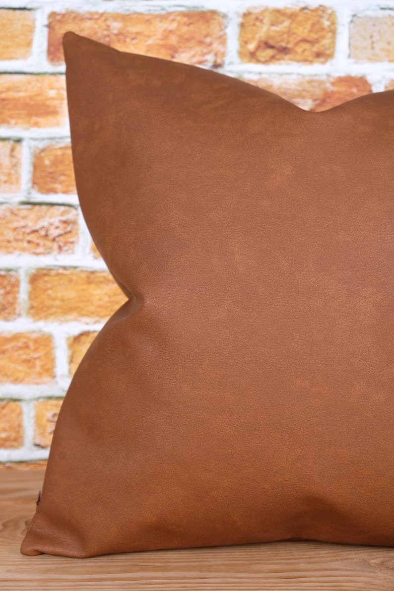 22x22 to 36x36 Faux Leather Pillow Cover Extra Large Etsy