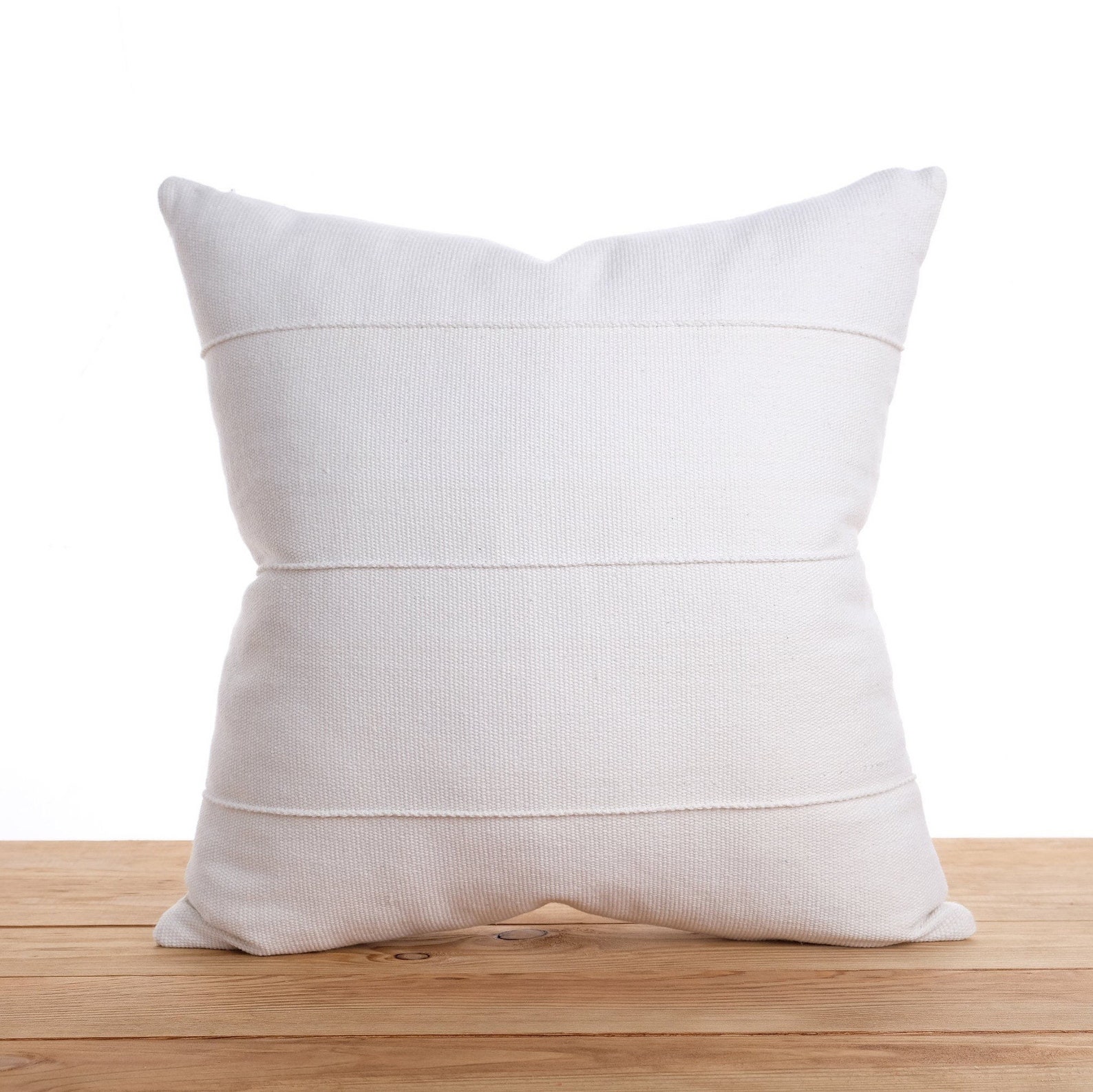 Off white pillow cover Stripe cushion Neutral pillow Etsy