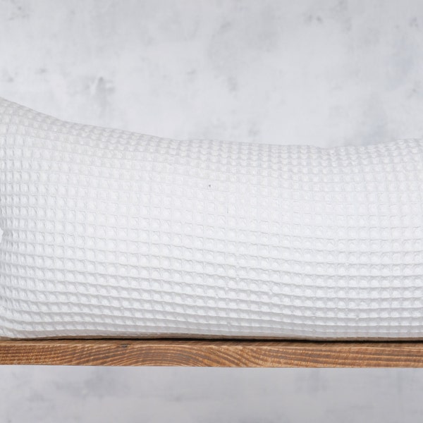 White Bolster Cushion Cover Etsy