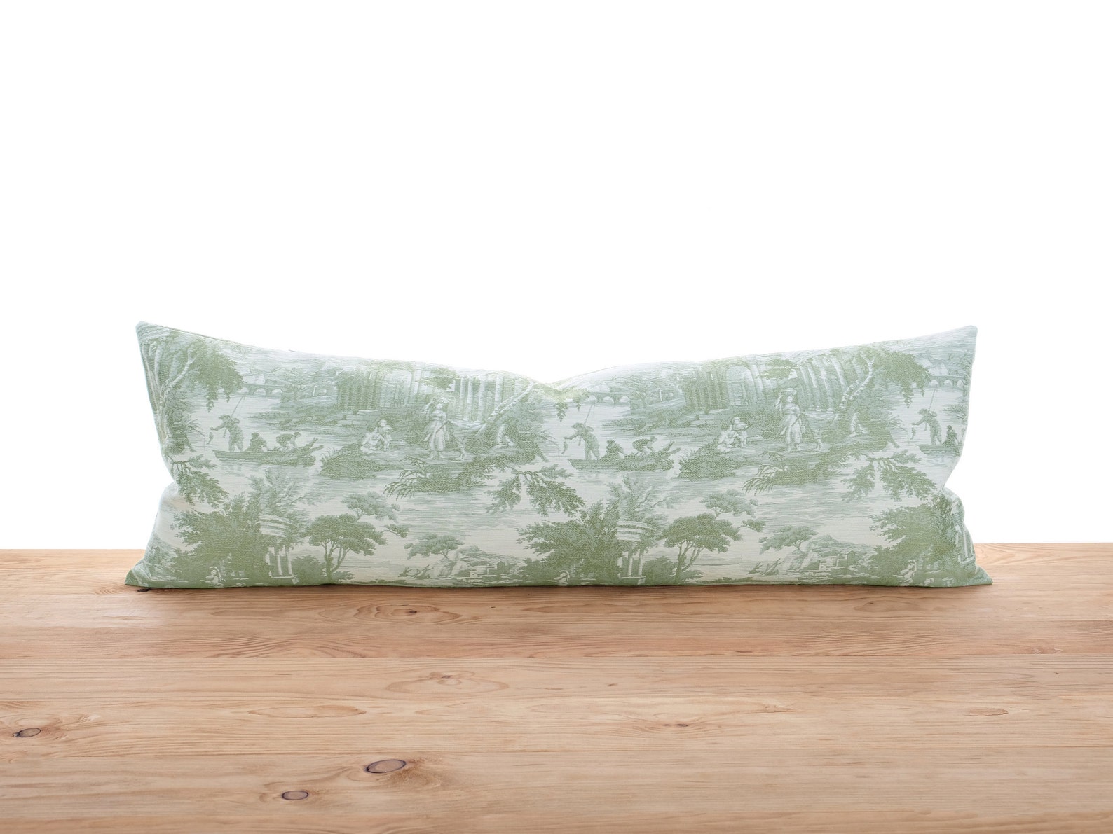 Extra long pillow cover Oversized lumbar pillow Toile Etsy