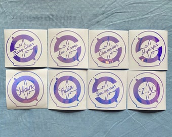 Stray Kids Lightstick Name Vinyl Decal Sticker
