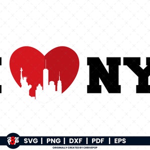 I Love NY svg, New York svg, New York City svg, State svg, New York State svg, svg files for cricut, New York Skyline svg