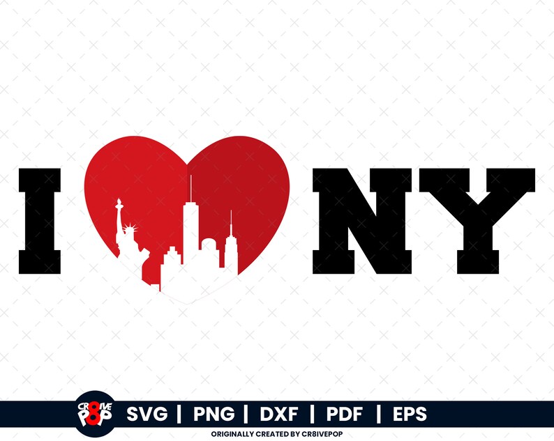 I Love NY Svg, New York Svg, New York City Svg, State Svg, New York