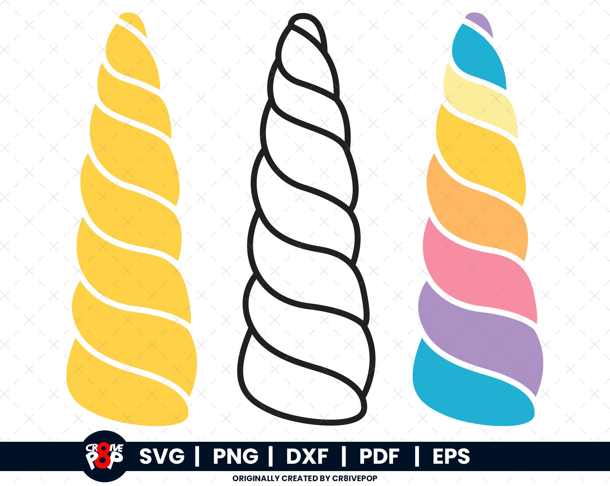 Unicornio svg, cuerno de unicornio svg, cabeza de unicornio svg