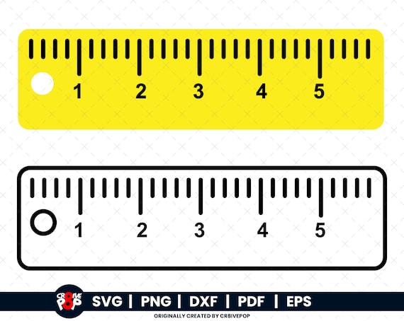 Ruler SVG Png,dxf,pdf,eps, Clipart Ruler Cricut get Access to Entire Shop  for 9.99 