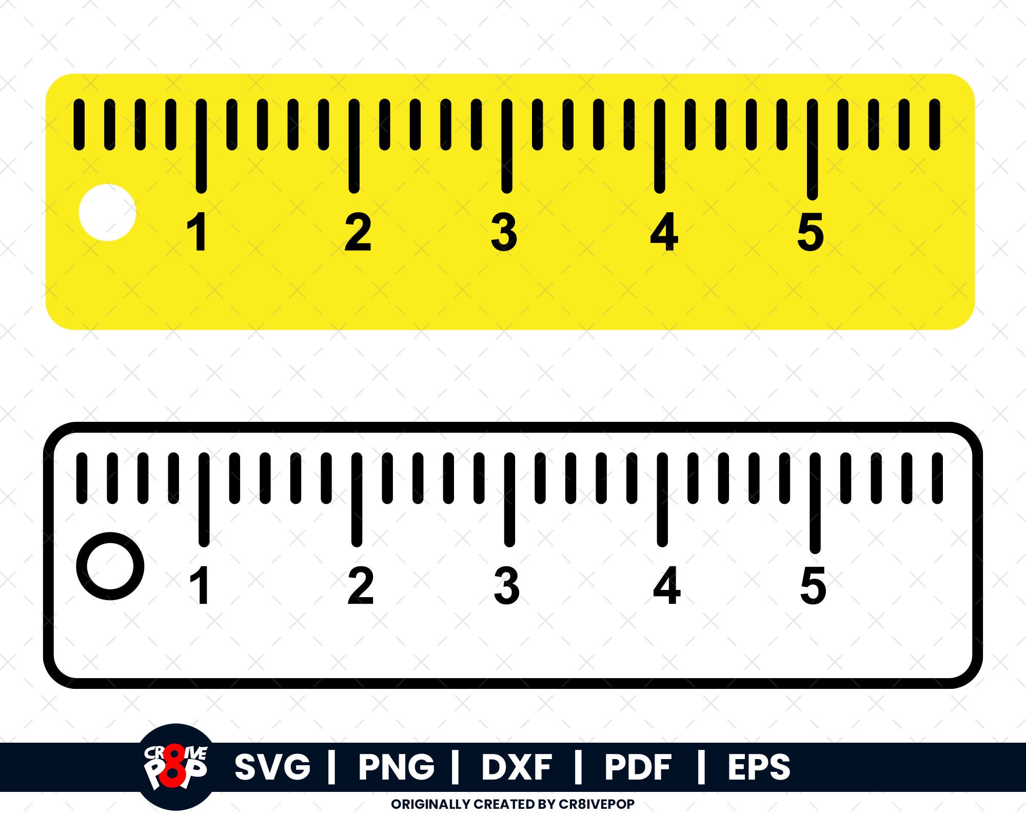 Rulers. SVG File Ready for Cricut Grafika przez artychoke.design