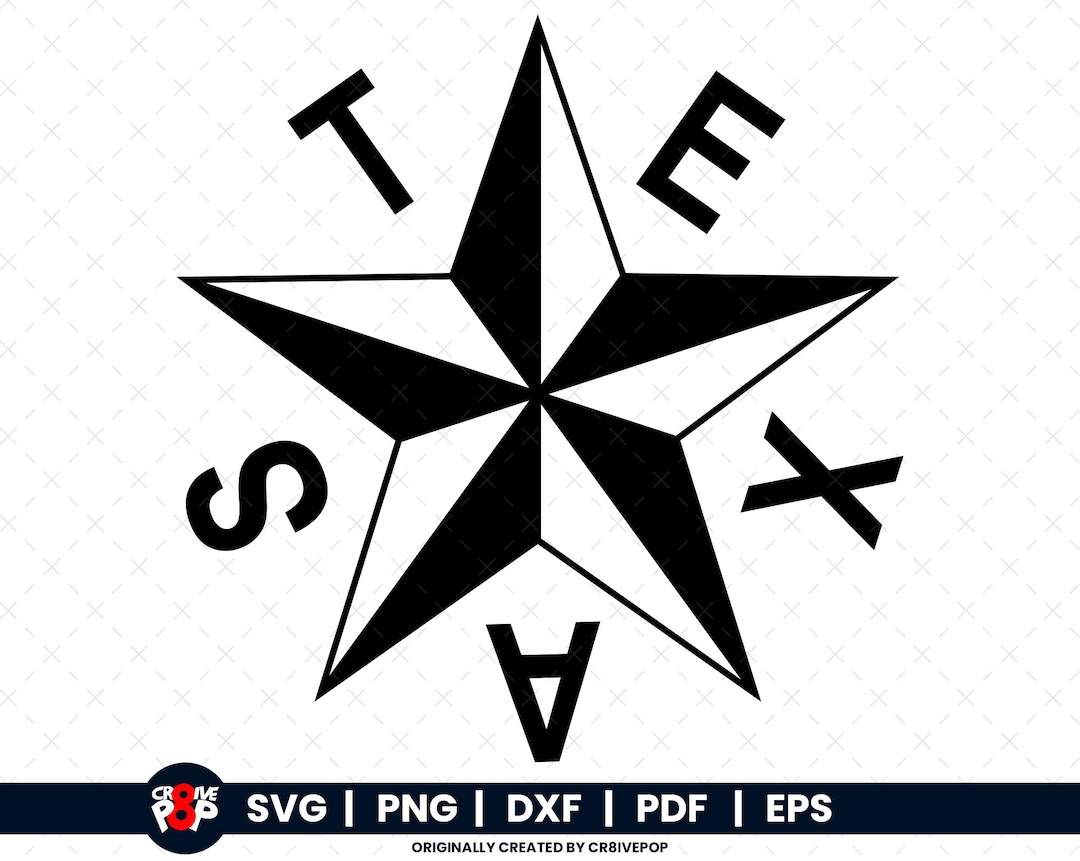 Texas Star SVG, Texas Svg, Texas State Svg, Texas Png, Svg Files for