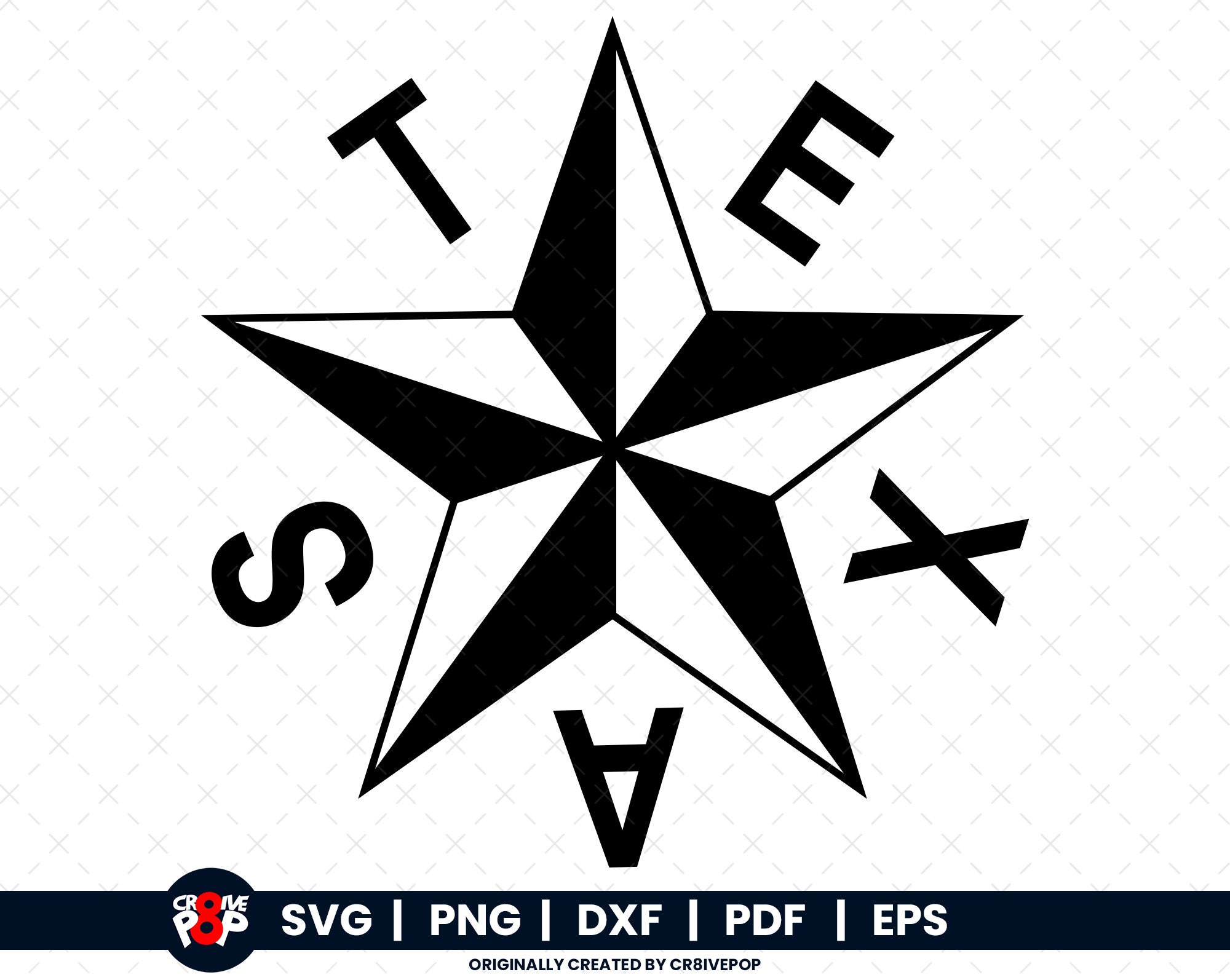Texas Star SVG Texas svg Texas state svg Texas png svg Etsy.de