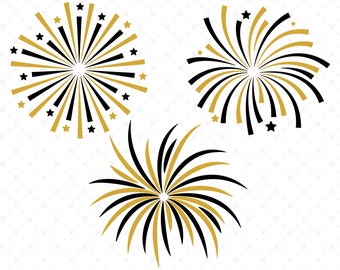 New Year Fireworks Svg, Happy New Year svg, New Year svg, New Year png, New Years Eve svg, New Years svg, New Years Eve, New Year Clipart