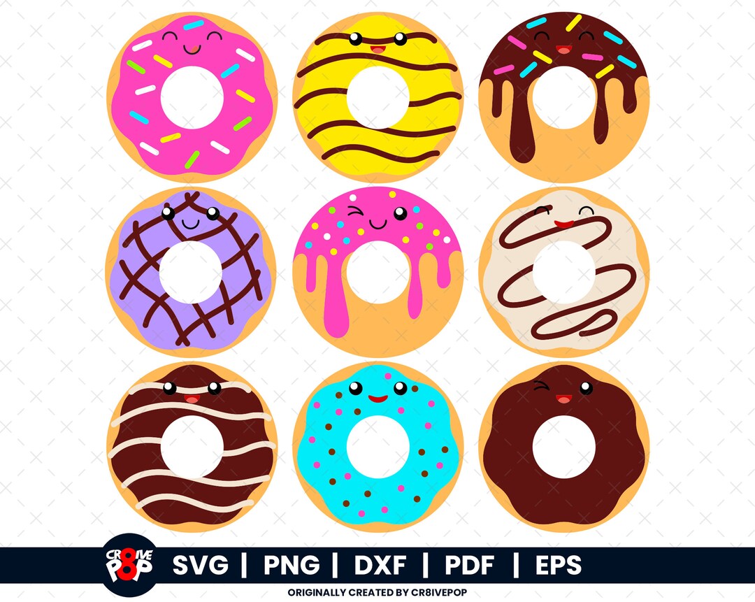 Donut Svg, Doughnut Svg, Donut Clipart, Donut Png, Cake Svg, Donuts Svg