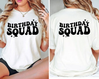 Birthday Squad SVG, Birthday Squad Png, Birthday Girl Svg, Birthday Queen Svg, Happy Birthday Svg, Svg Files for Cricut, Birthday Shirt