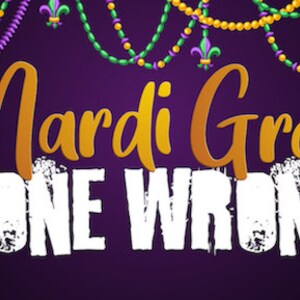Mardi Gras Gone Wrong! Party Game. Play In Person or Virtual! Holiday Party. Digital download.