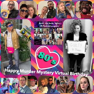 80s Mall Murder Madness an 80s-Themed Murder Mystery Party Game. Virtual or in Person. Instant Download PDFs and Videos from Broadway Talent bild 3