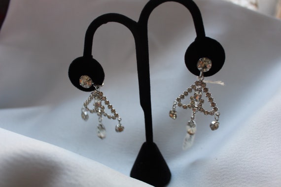 Weiss Rhinestone Earrings - image 2