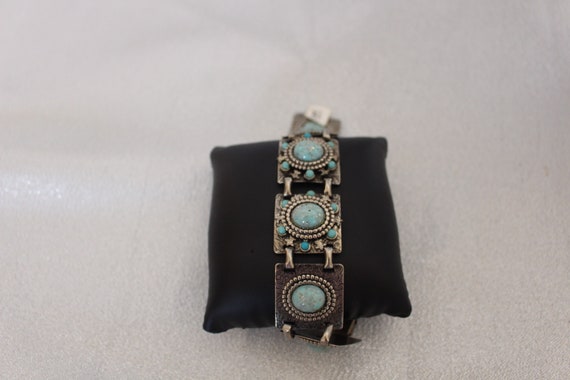 Faux Turquoise Bracelet - image 1