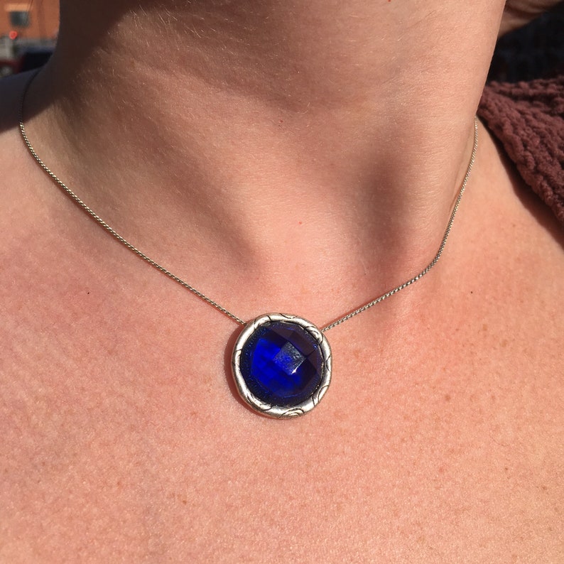 Blue Pendant Necklace