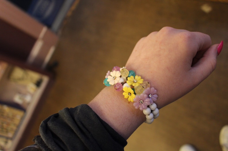 Floral Cuff Bracelet