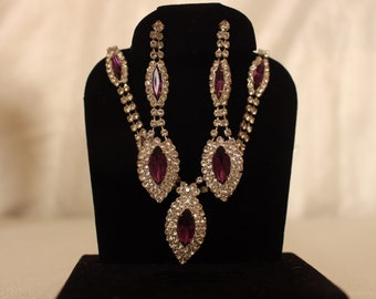 Amethyst Rhinestone Set